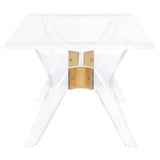 SAFAVIEH Couture Klaudija Acrylic Coffee Table - 47.2" W x 23.6" L x 18" H - 47Wx24Dx18H