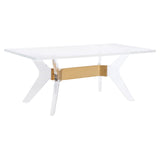 SAFAVIEH Couture Klaudija Acrylic Coffee Table - 47.2" W x 23.6" L x 18" H - 47Wx24Dx18H