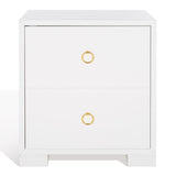 SAFAVIEH Couture Kristien White/ Gold Lacquer Chest - 24Wx18Dx26H