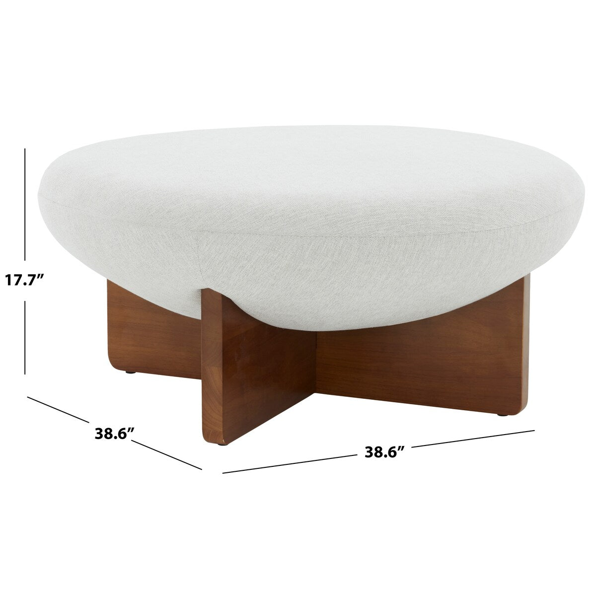 SAFAVIEH Couture Kyllikki Round Ottoman