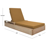 SAFAVIEH Couture Lanai Wood Chaise Lounge Chair - 37Wx78Dx34H