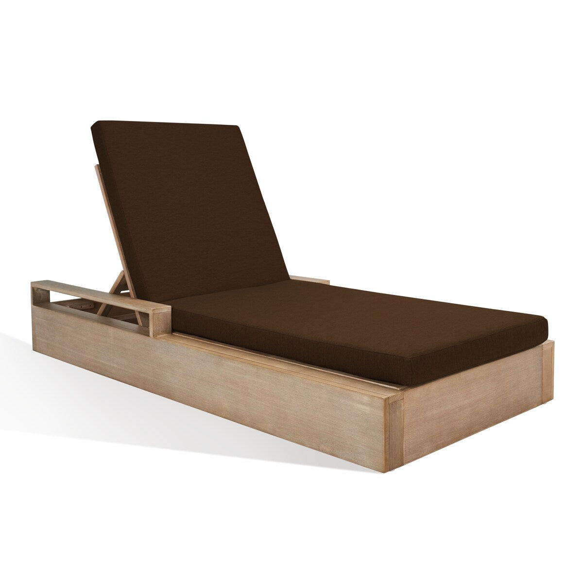 SAFAVIEH Couture Lanai Wood Chaise Lounge Chair - 37Wx78Dx34H