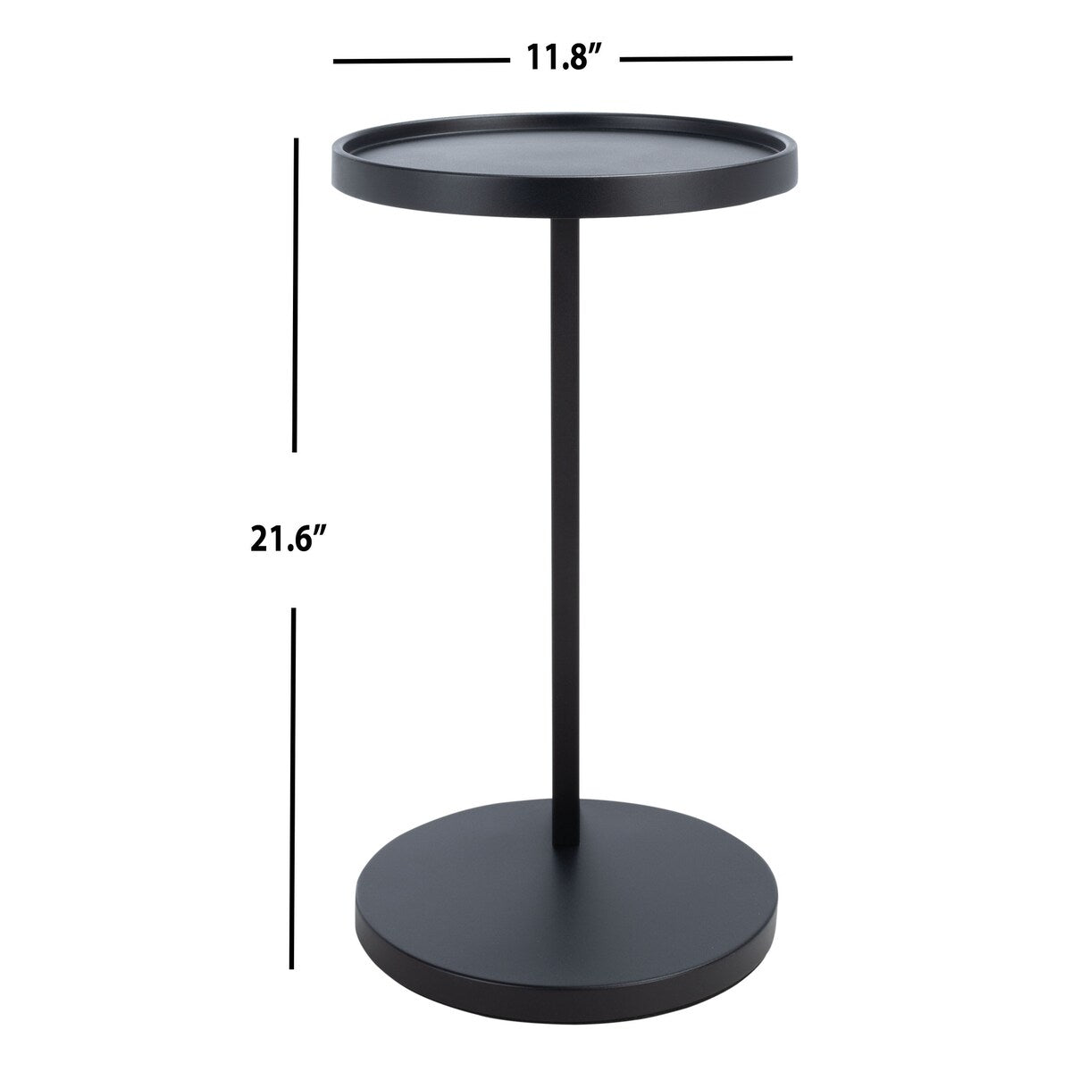 SAFAVIEH Couture Lene C-End Table - 11.8" W x 11.8" L x 21.6" H - 20Wx20Dx24H