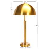 SAFAVIEH Couture Lighting Bircan 26-inch Metal Dome Table Lamp - 13.75 In W x 13.75 In D x 26 In H - 14Wx14Dx26H