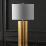 SAFAVIEH Couture Lighting Desdemona 27-inch Square Metal Table Lamp - 15 In W x 15 In D x 27 In H - 15Wx15Dx27H