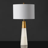 SAFAVIEH Couture Lighting Gumersinda 29-inch Alabaster Table Lamp - 15 In W x 15 In D x 29 In H - 15Wx15Dx29H