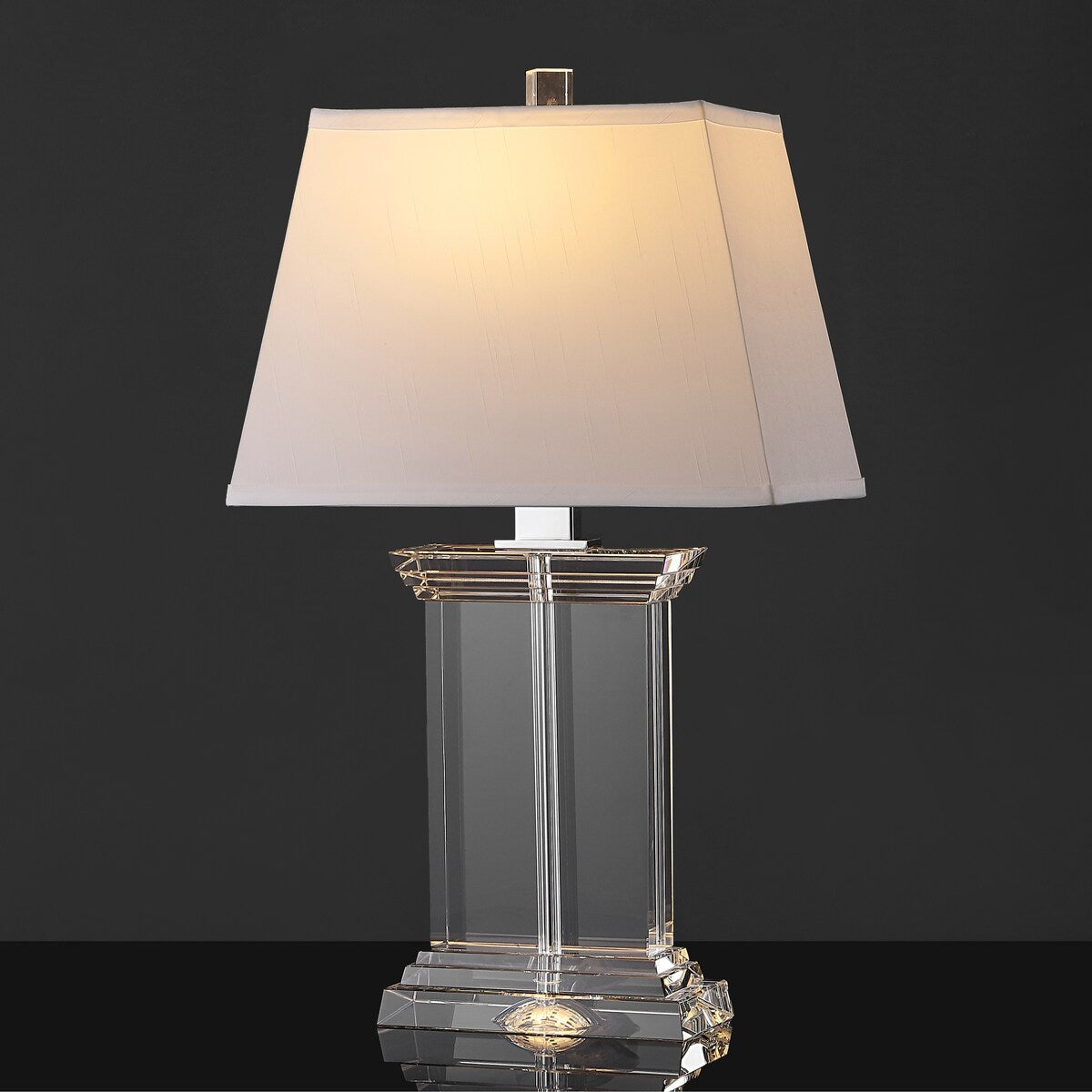 SAFAVIEH Couture Lighting Hildburga 24-inch Crystal Table Lamp - 14 In W x 10 In D x 24 In H - 14Wx10Dx24H