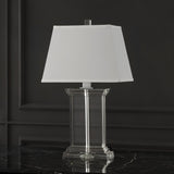 SAFAVIEH Couture Lighting Hildburga 24-inch Crystal Table Lamp - 14 In W x 10 In D x 24 In H - 14Wx10Dx24H