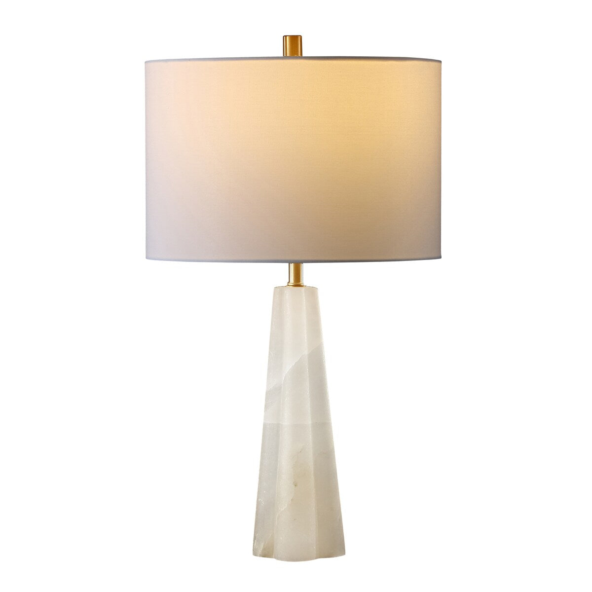 SAFAVIEH Couture Lighting Irada 26-inch Alabaster Table Lamp - 14 In W x 14 In D x 26 In H - 14Wx14Dx26H