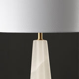 SAFAVIEH Couture Lighting Irada 26-inch Alabaster Table Lamp - 14 In W x 14 In D x 26 In H - 14Wx14Dx26H