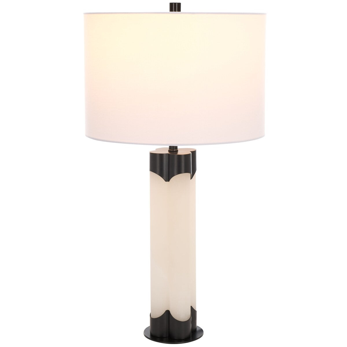 SAFAVIEH Couture Lighting Margaretha 28-inch Alabaster Table Lamp - 15 In W x 15 In D x 28 In H - 15Wx15Dx28H