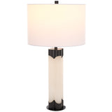 SAFAVIEH Couture Lighting Margaretha 28-inch Alabaster Table Lamp - 15 In W x 15 In D x 28 In H - 15Wx15Dx28H