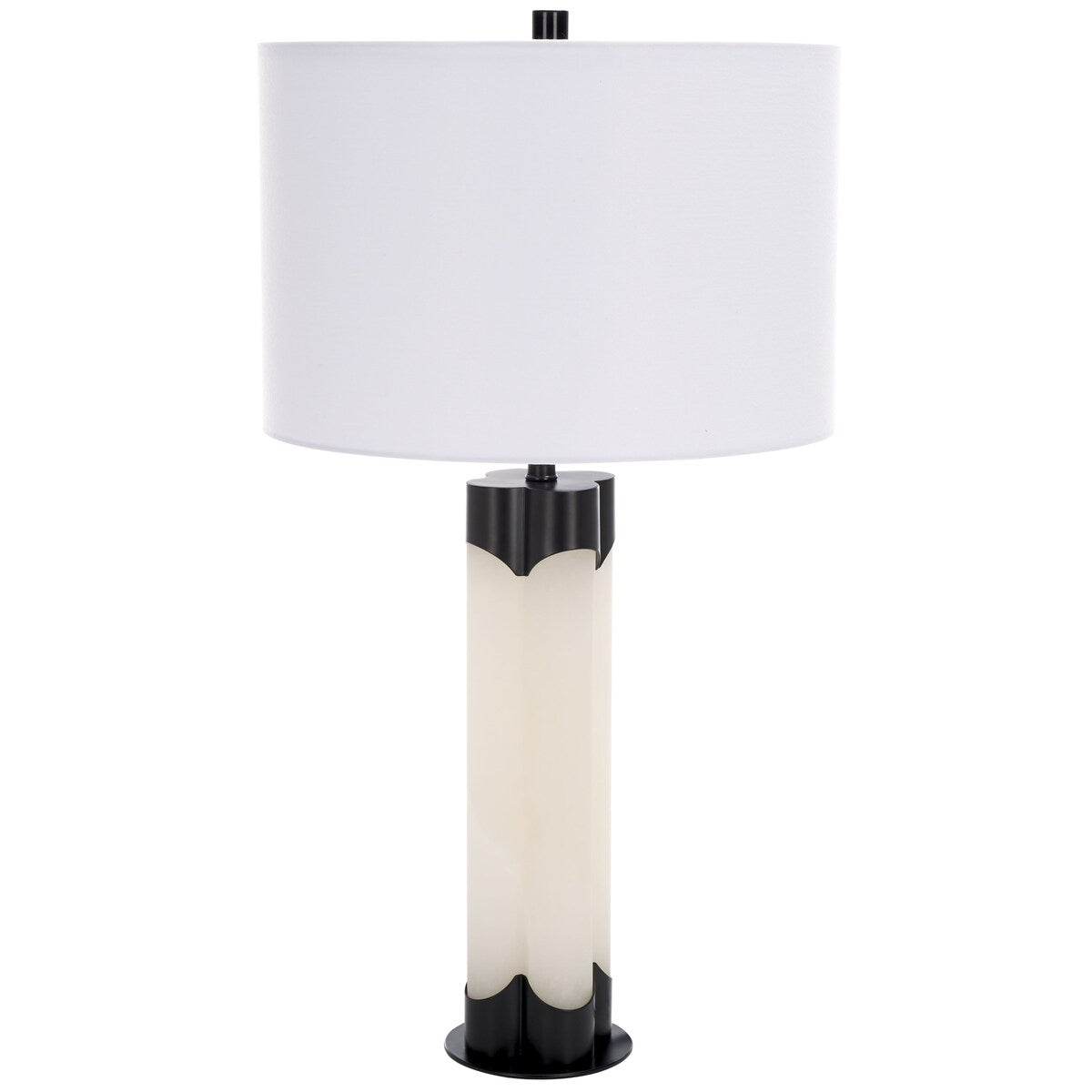 SAFAVIEH Couture Lighting Margaretha 28-inch Alabaster Table Lamp - 15 In W x 15 In D x 28 In H - 15Wx15Dx28H