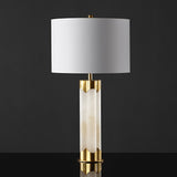 SAFAVIEH Couture Lighting Margaretha 28-inch Alabaster Table Lamp - 15 In W x 15 In D x 28 In H - 15Wx15Dx28H