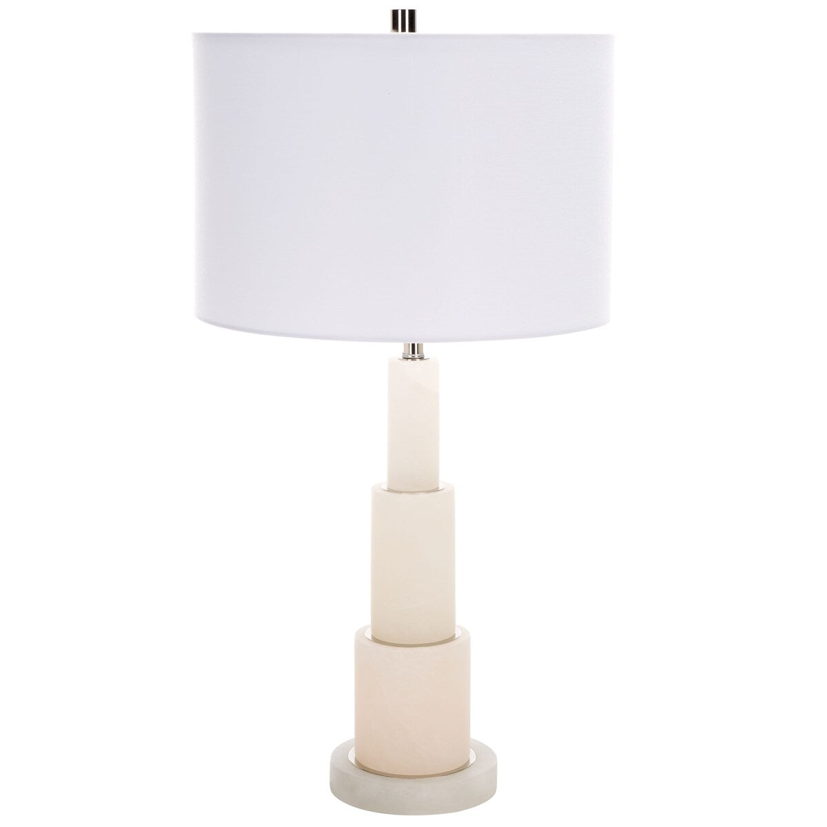 SAFAVIEH Couture Lighting Nagihan 28-inch Alabaster Tiered Table Lamp - 15 In W x 15 In D x 28 In H - 15Wx15Dx28H