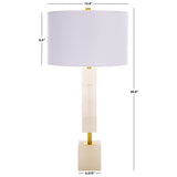 SAFAVIEH Couture Lighting xenia 30-inch Alabaster Table Lamp - 15 In W x 15 In D x 30 In H - 15Wx15Dx30H