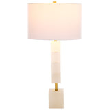 SAFAVIEH Couture Lighting xenia 30-inch Alabaster Table Lamp - 15 In W x 15 In D x 30 In H - 15Wx15Dx30H