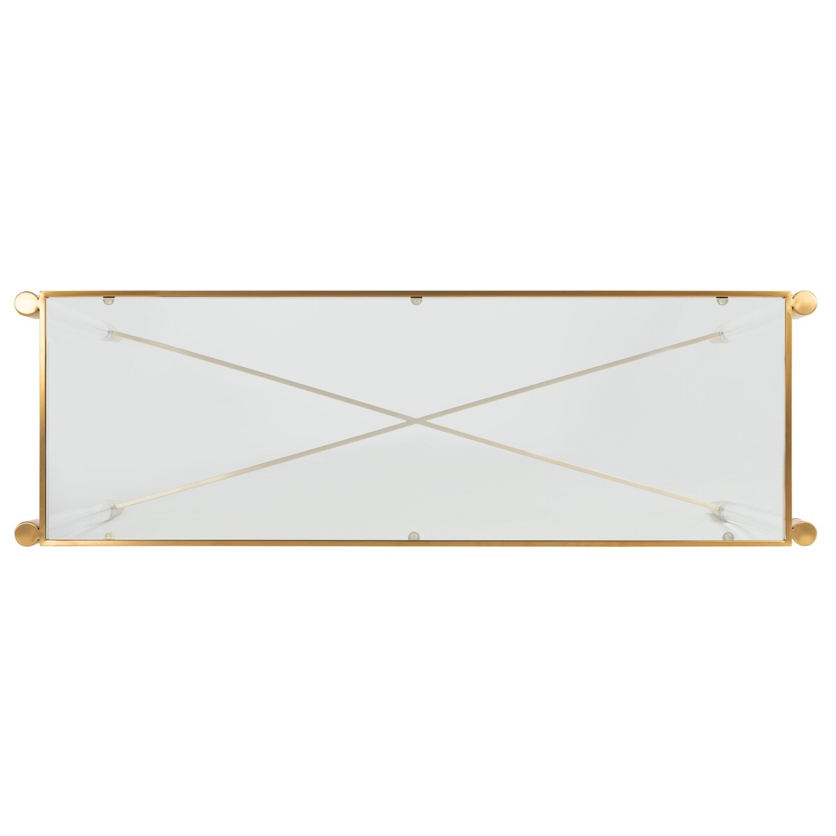 SAFAVIEH Couture Linka Acrylic Console Table - 50" W x 16" L x 30" H - 50Wx16Dx30H