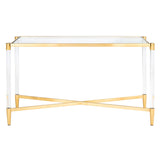 SAFAVIEH Couture Linka Acrylic Console Table - 50" W x 16" L x 30" H - 50Wx16Dx30H