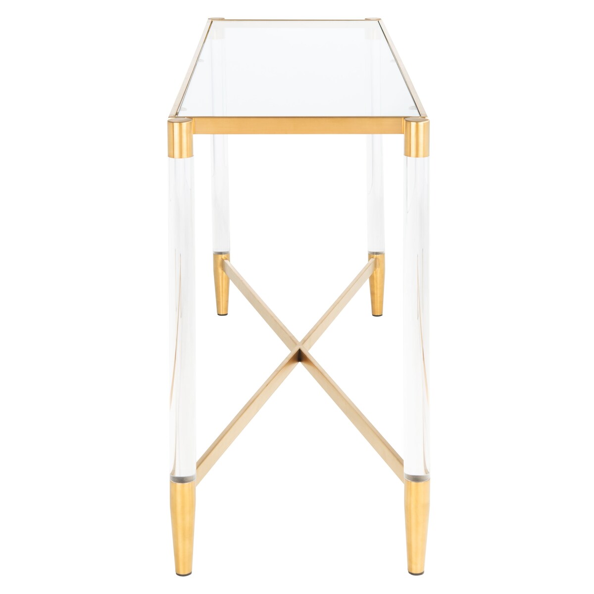 SAFAVIEH Couture Linka Acrylic Console Table - 50" W x 16" L x 30" H - 50Wx16Dx30H