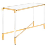 SAFAVIEH Couture Linka Acrylic Console Table - 50" W x 16" L x 30" H - 50Wx16Dx30H