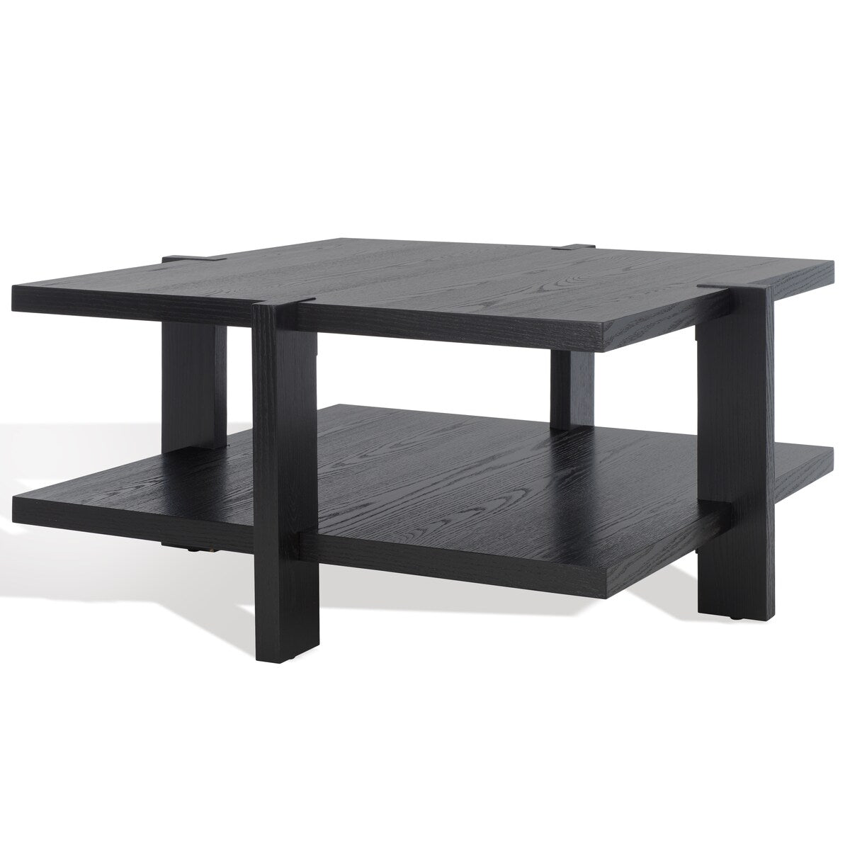 SAFAVIEH Couture Lizzie 2-Tier Square Coffee Table - 40 In. W x 40 In. D x 18.3 In. H - 40Wx40Dx18H