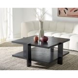 SAFAVIEH Couture Lizzie 2-Tier Square Coffee Table - 40 In. W x 40 In. D x 18.3 In. H - 40Wx40Dx18H