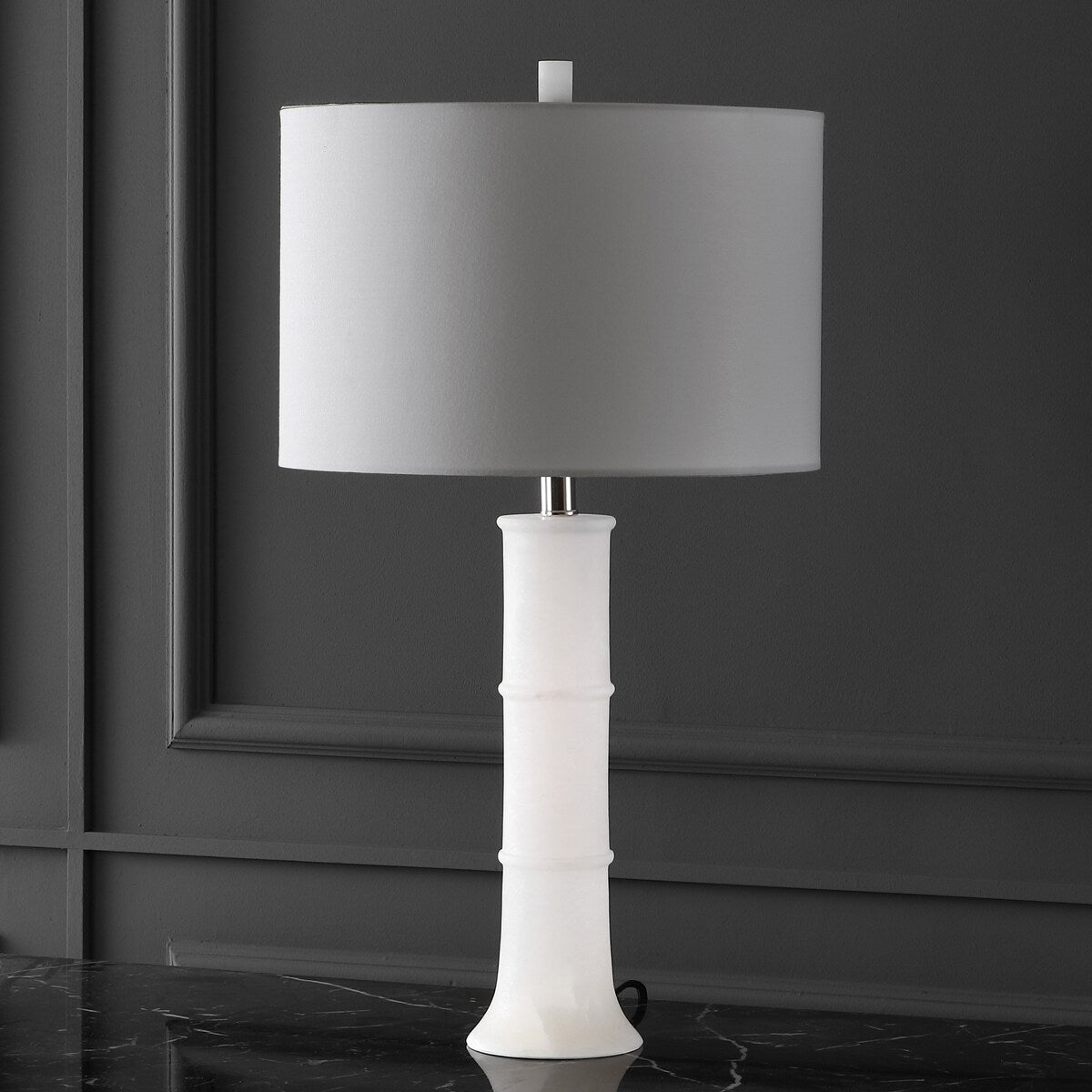 SAFAVIEH Couture Louisiana 27" Alabaster Table Lamp - 15" W x 15" D x 27" H - 15Wx15Dx27H