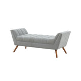 SAFAVIEH Couture Målfrid Tufted Bench - 53.2" W x 20.9" L x 20.9" H - 53Wx21Dx21H