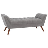 SAFAVIEH Couture Målfrid Tufted Bench - 53.2" W x 20.9" L x 20.9" H - 53Wx21Dx21H