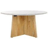 SAFAVIEH Couture Madilynn Round Wood Coffee Table - 35Wx35Dx18H