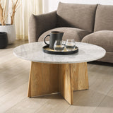 SAFAVIEH Couture Madilynn Round Wood Coffee Table - 35Wx35Dx18H