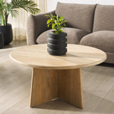 SAFAVIEH Couture Madilynn Round Wood Coffee Table - 35Wx35Dx18H