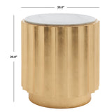 SAFAVIEH Couture Mairin Gold Side Table- Gold - 20 In W x 20 In D x 20 In H - 20Wx20Dx20H