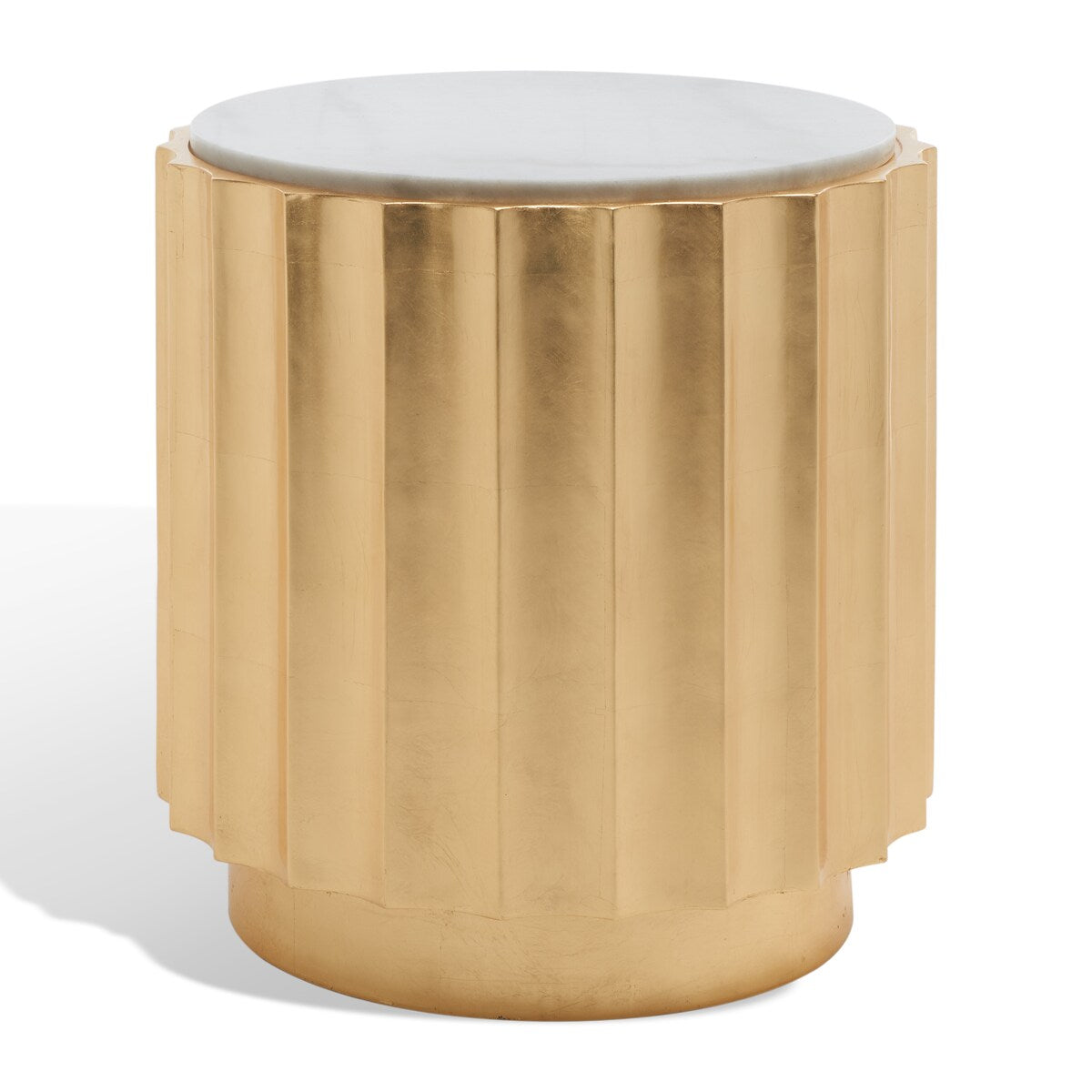 SAFAVIEH Couture Mairin Gold Side Table- Gold - 20 In W x 20 In D x 20 In H - 20Wx20Dx20H