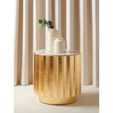 SAFAVIEH Couture Mairin Gold Side Table- Gold - 20 In W x 20 In D x 20 In H - 20Wx20Dx20H