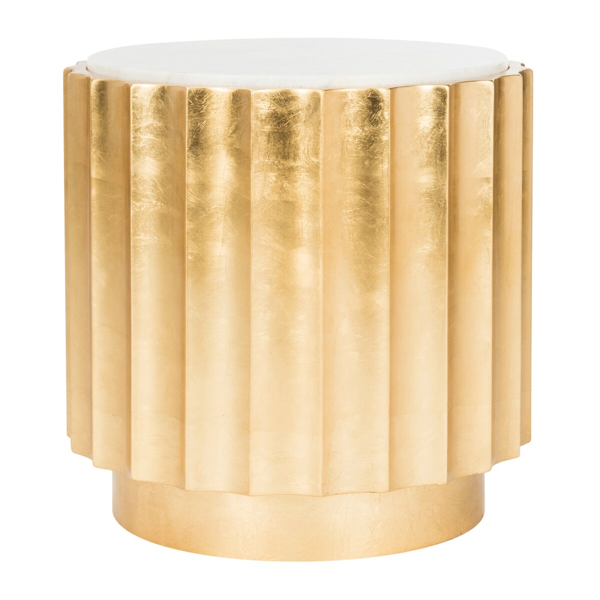 SAFAVIEH Couture Mairin Gold Side Table- Gold - 20 In W x 20 In D x 20 In H - 20Wx20Dx20H