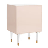 SAFAVIEH Couture Majda 2-Drawer Side Table - 18.7" W x 15.6" L x 26" H - 19Wx16Dx26H