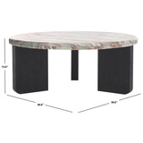 SAFAVIEH Couture Malkin Round Marble Coffee Table - 38Wx38Dx15H