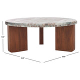 SAFAVIEH Couture Malkin Round Marble Coffee Table - 38Wx38Dx15H