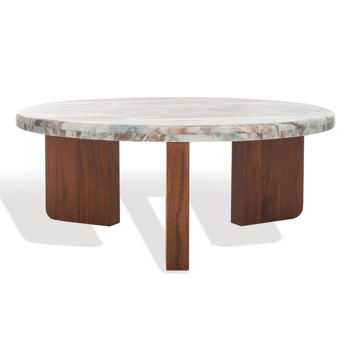 SAFAVIEH Couture Malkin Round Marble Coffee Table - 38Wx38Dx15H