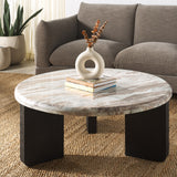 SAFAVIEH Couture Malkin Round Marble Coffee Table - 38Wx38Dx15H