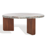 SAFAVIEH Couture Malkin Round Marble Coffee Table - 38Wx38Dx15H