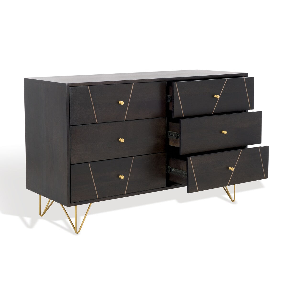 SAFAVIEH Couture Marigold 6 Drawer Wood Dresser