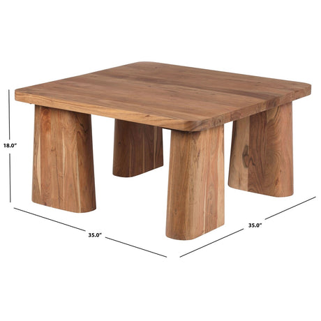 SAFAVIEH Couture Martinelli Wood Coffee Table - 35Wx35Dx18H