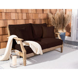 SAFAVIEH Couture Martinique Wood Patio Loveseat - 56Wx35Dx32H