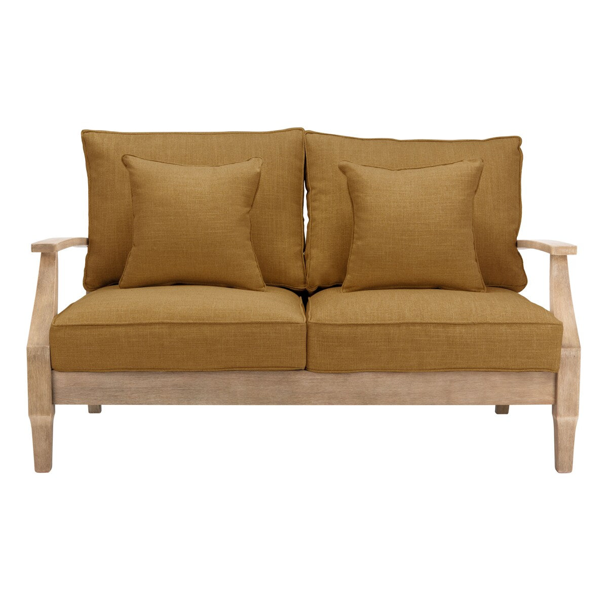 SAFAVIEH Couture Martinique Wood Patio Loveseat - 56Wx35Dx32H