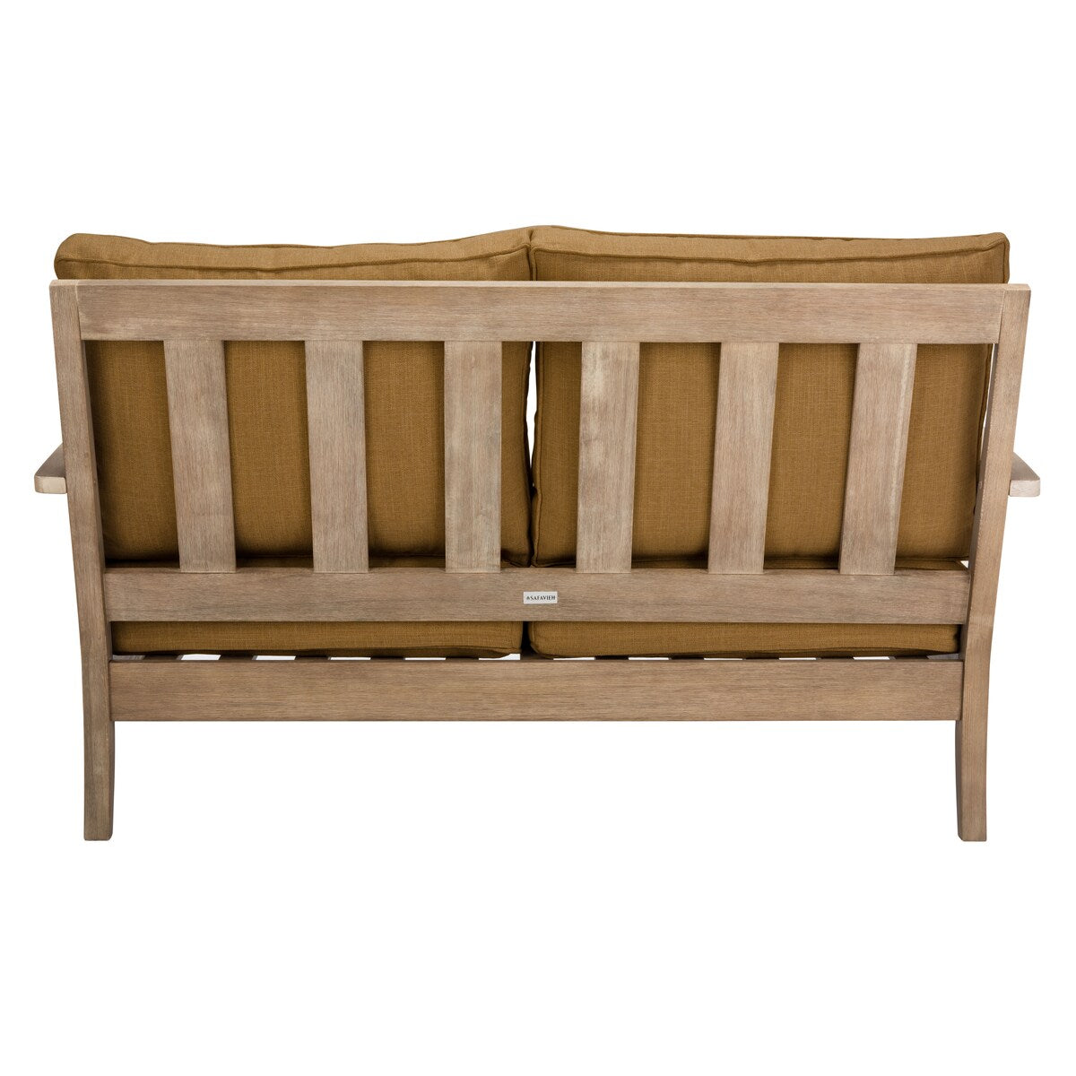 SAFAVIEH Couture Martinique Wood Patio Loveseat - 56Wx35Dx32H