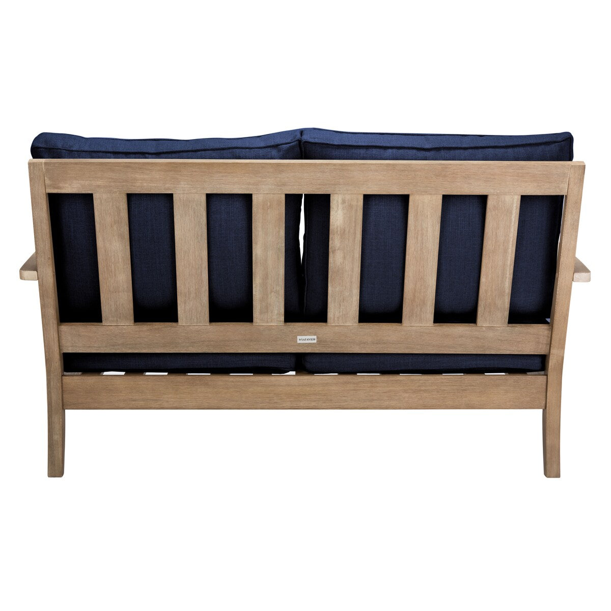 SAFAVIEH Couture Martinique Wood Patio Loveseat - 56Wx35Dx32H