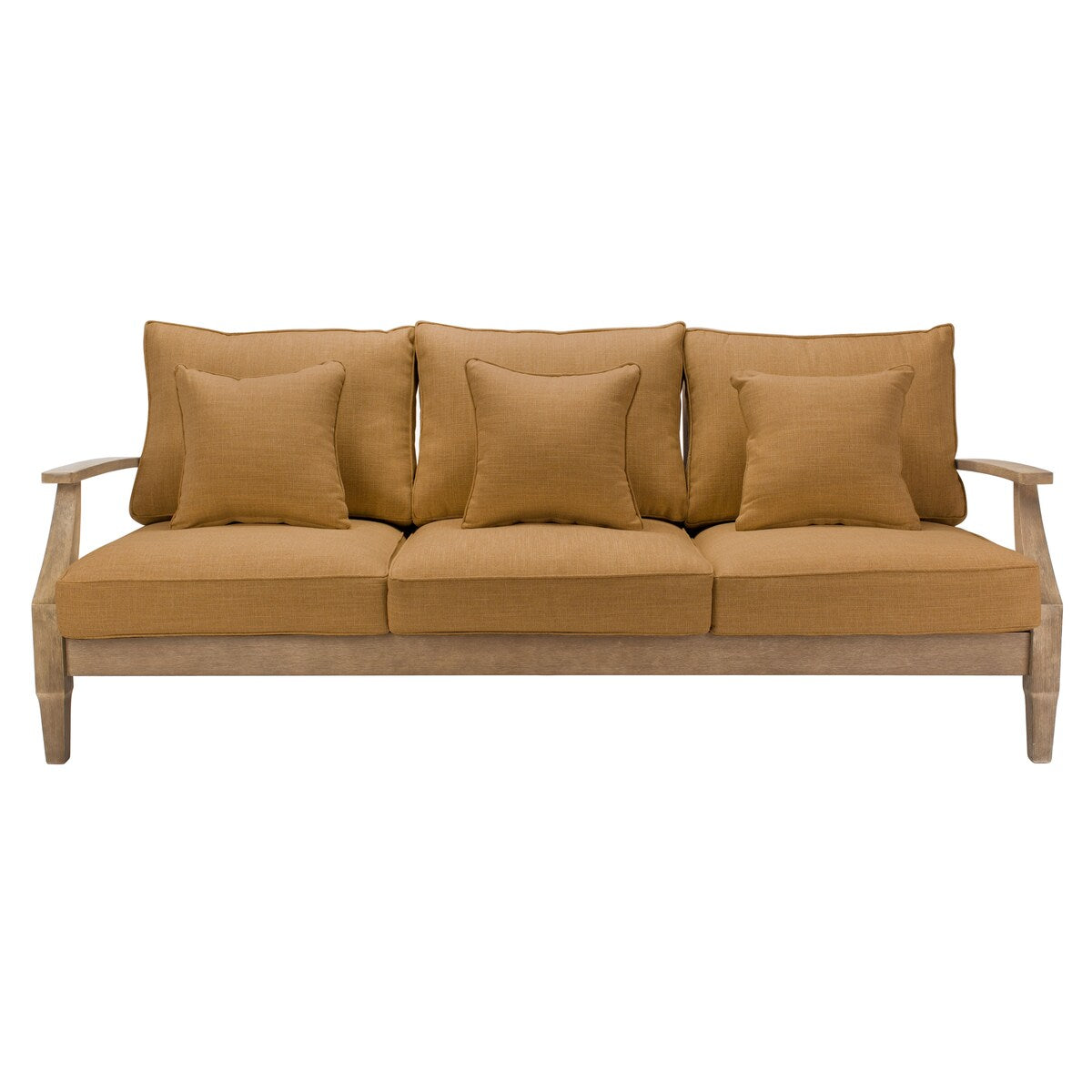 SAFAVIEH Couture Martinique Wood Patio Sofa - 82Wx35Dx32H